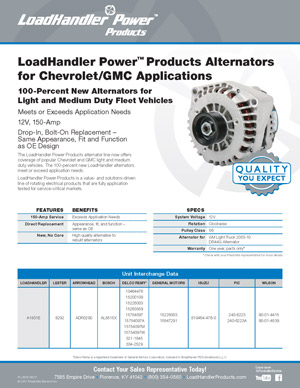 LoadHandler Chevy/GMC Alternator Flyer