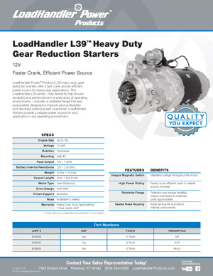 LoadHandler L39 Starter Flyer