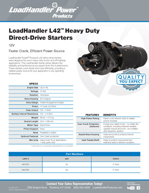 LoadHandler L42 Starter Flyer