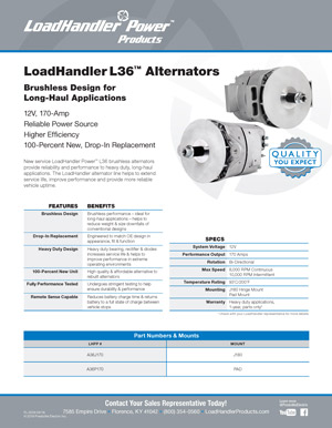 LoadHandler L36 Alternators flyer