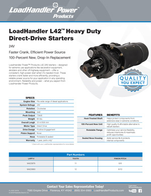 LoadHandler L42 24V Starter flyer