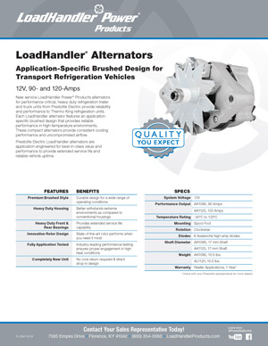 LH TK Transport Refrigeration Alternators